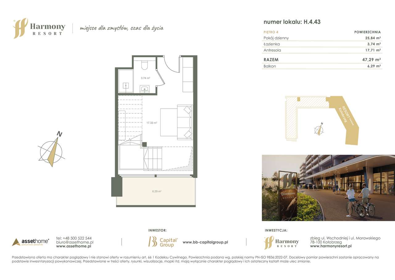 Harmony Resort | apartament 2-pok. | H.4.43