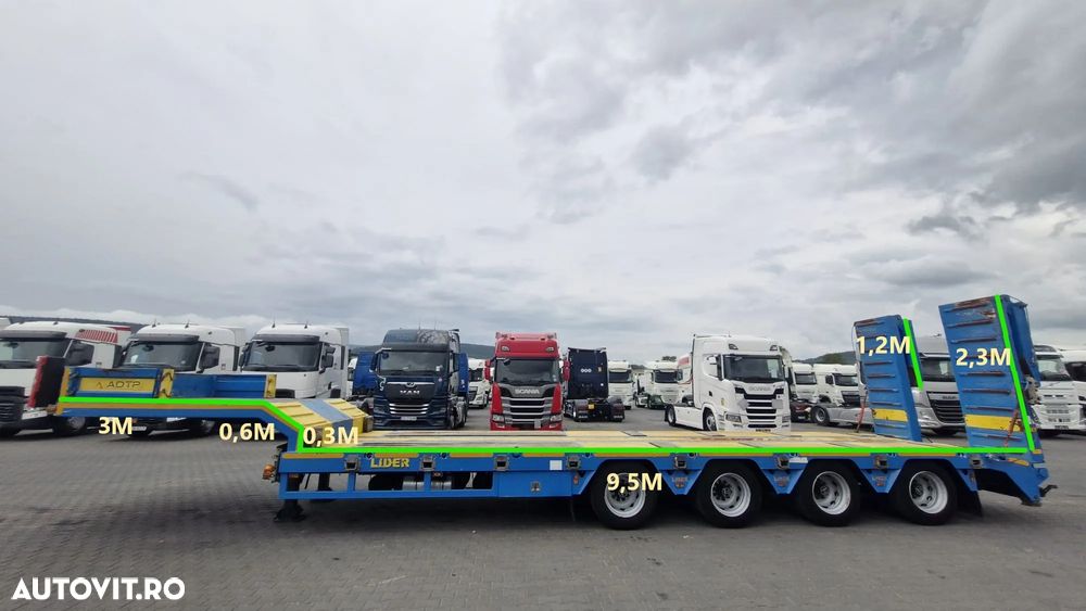 Lider CAMIOANĂ LEADER CU GĂRTĂ JOS / LĂȚITĂ / 4 AXE / AXE DE DIRECȚIE / MASĂ NETĂ AUTOMĂTĂ: 60.000 KG / IMPORTATĂ - 27