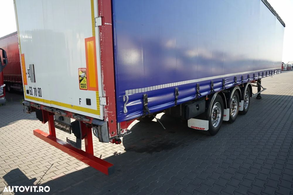 Fruehauf CORTINĂ / STANDARD / BALCĂ PODEA PUTERNICĂ / 385/55 R22.5 / AXĂ RIDICATĂ / SAF - 13
