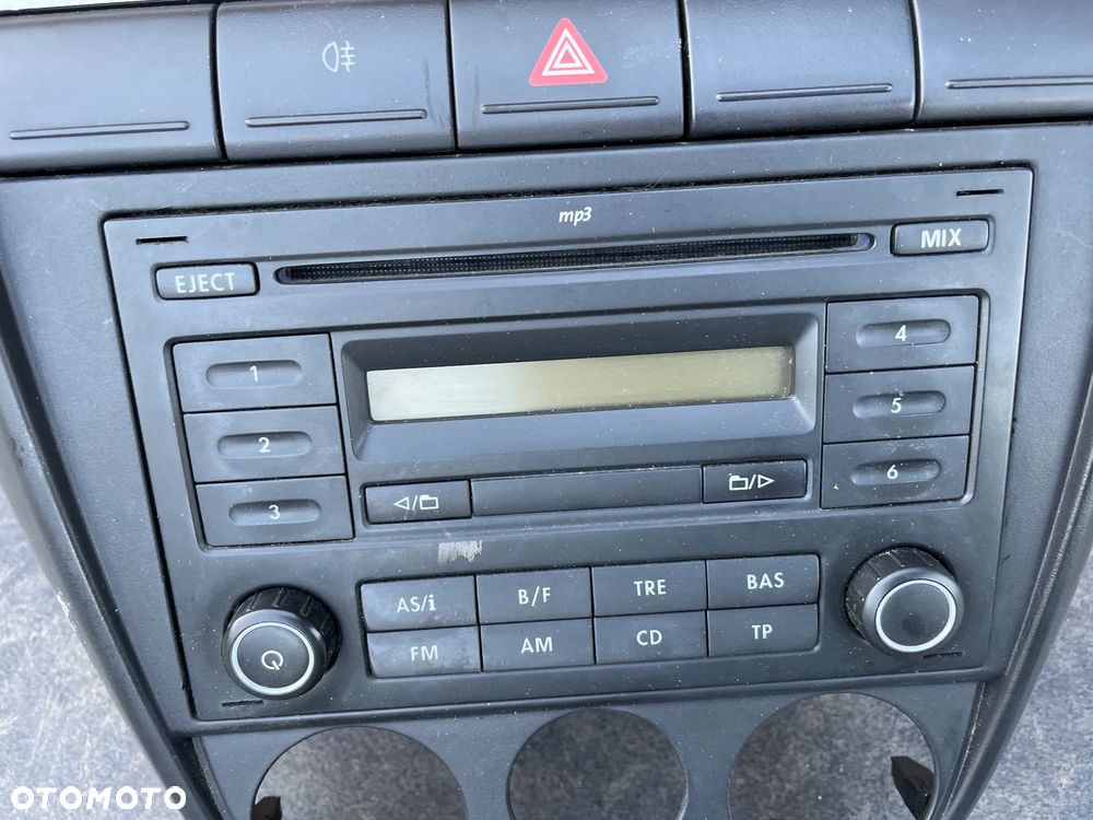 RADIO VW RCD200 FOX POLO SHARAN MP3 + KOD 5Z0035152ER RAMKA KONSOLI PANEL NAWIEWU - 4