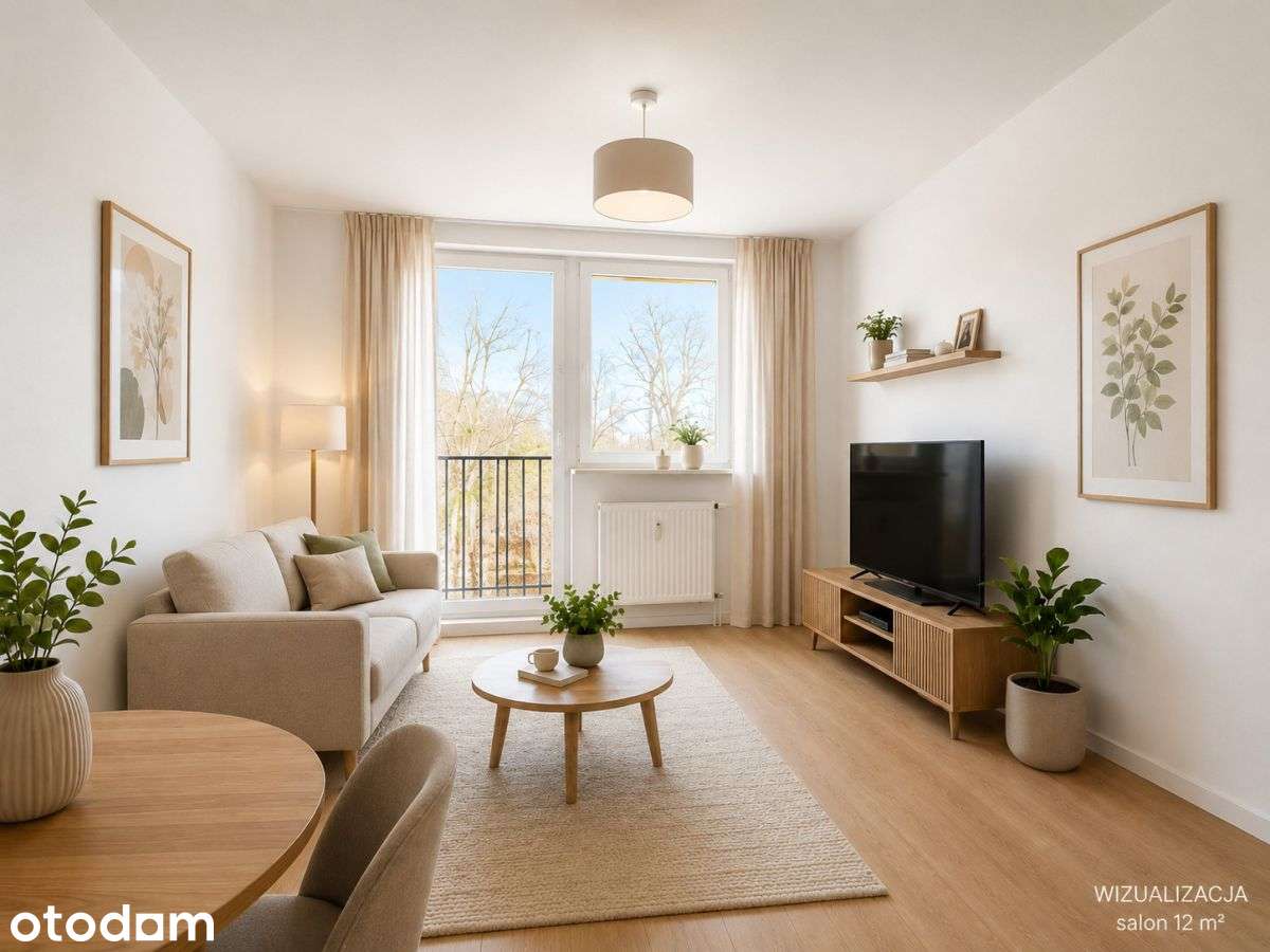 Nowe instalacje, 2 pokoje i balkon, Żabianka