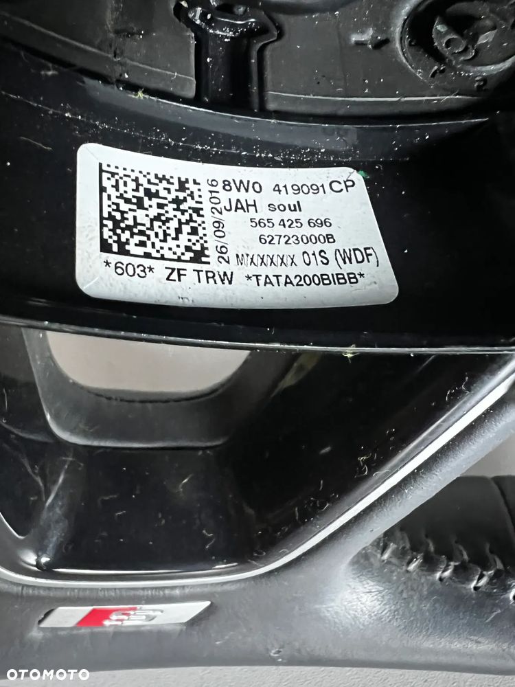 AUDI A4 B9 A5 8W  Kierownica multifunkcja skóra S-LINE 8W0419091CP * - 7