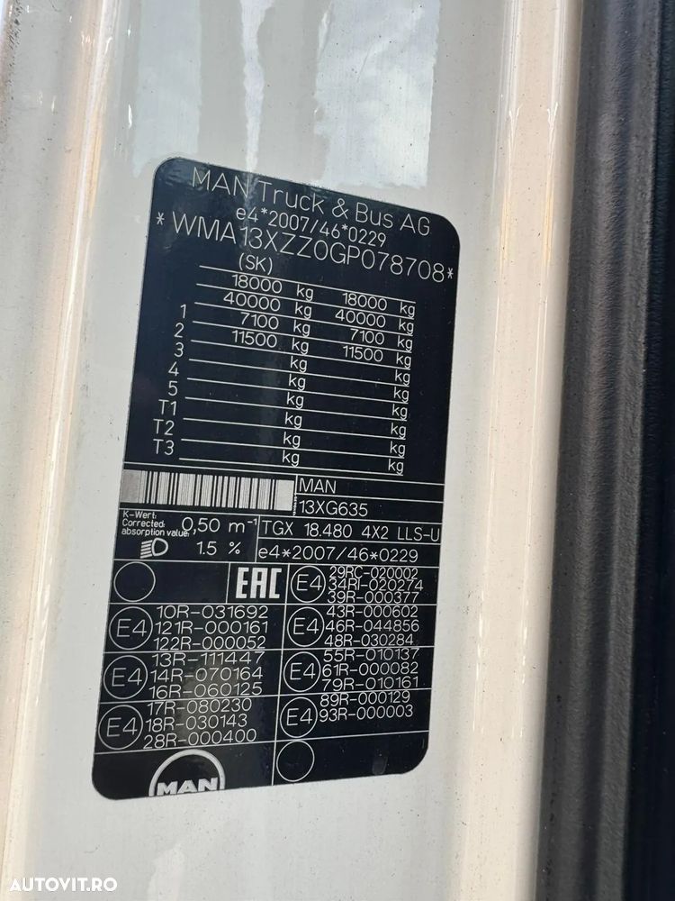 MAN tgx 18.480 xxl bls motor defect - 26