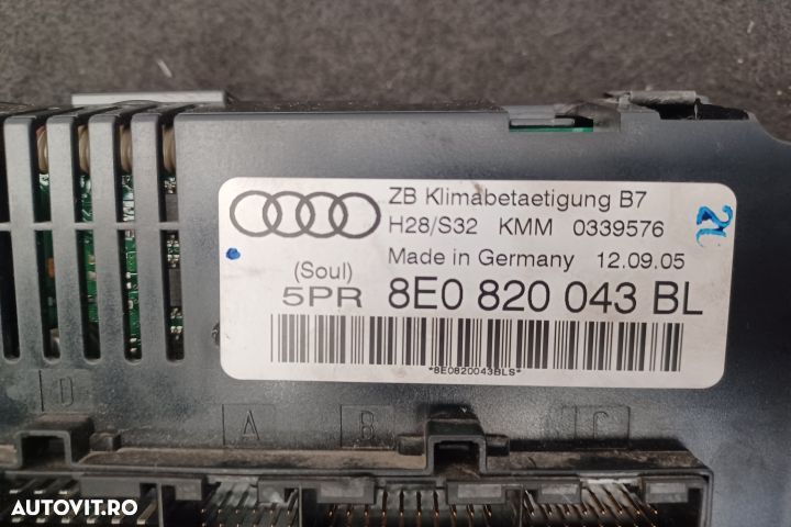 Comanda AC 8E0820043BL 8E0820043BL Audi A4 B7 [2004 - 2008] Sedan 4-u - 3