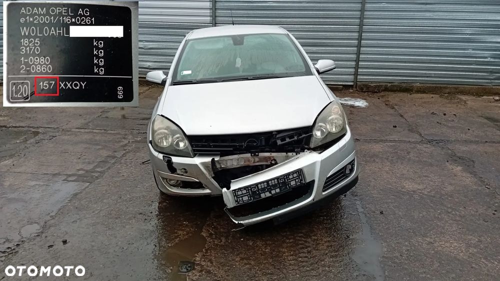 Tylko Części Opel Astra H III 1.7 cdti Z17DTL 80KM 59kW 04r–06r HB 5D LAKIER 157 - 2