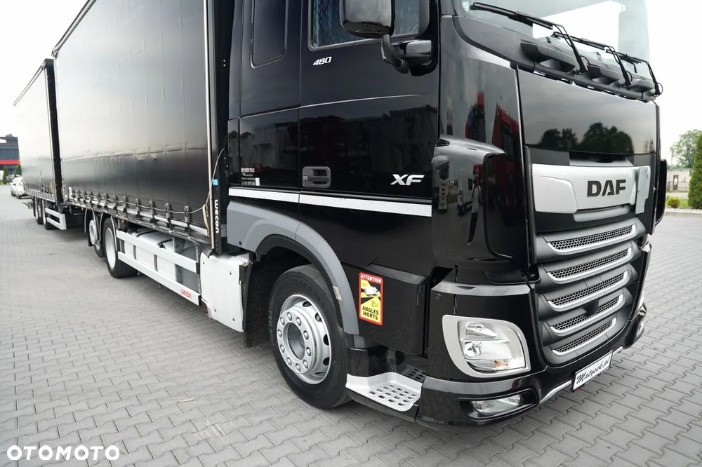 DAF XF 480 / ZESTAW TANDEM 120 M3 / PRZEJAZDOWY / KLIMA POSTOJOWA / 7,7 M + 7,7 M / WECON / 2022 ROK / - 8