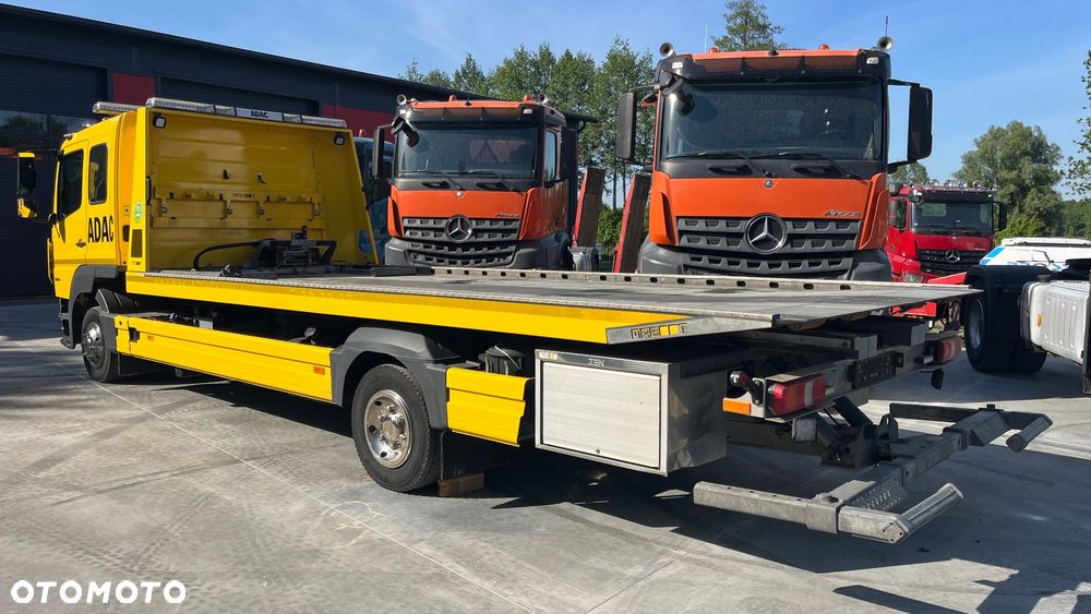 Mercedes-Benz Atego 1224 Pomoc Drogowa Podwójna Kabina Stalowa Platforma Ocynkowana Zjeżdżana Podnośnik Magoot Auto Pomoc Holownik Laweta - 13