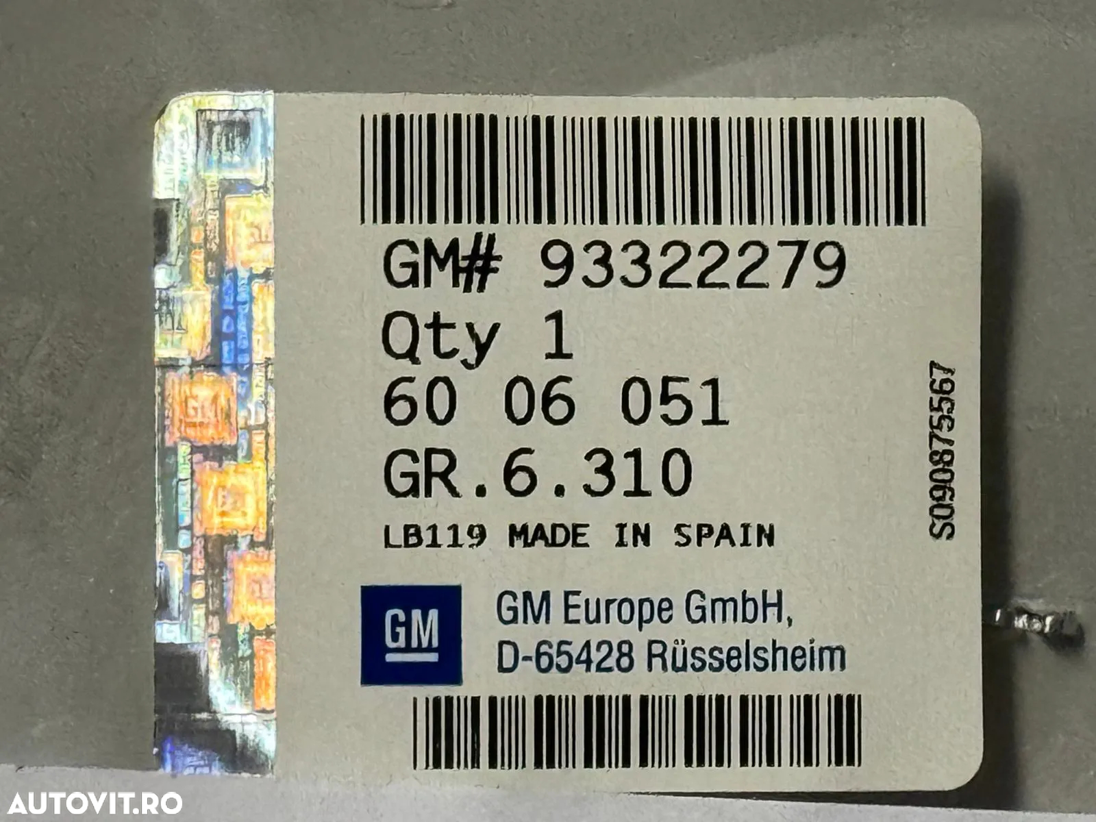 93322279 | Capac Roata OEM | Opel Corsa C - 2