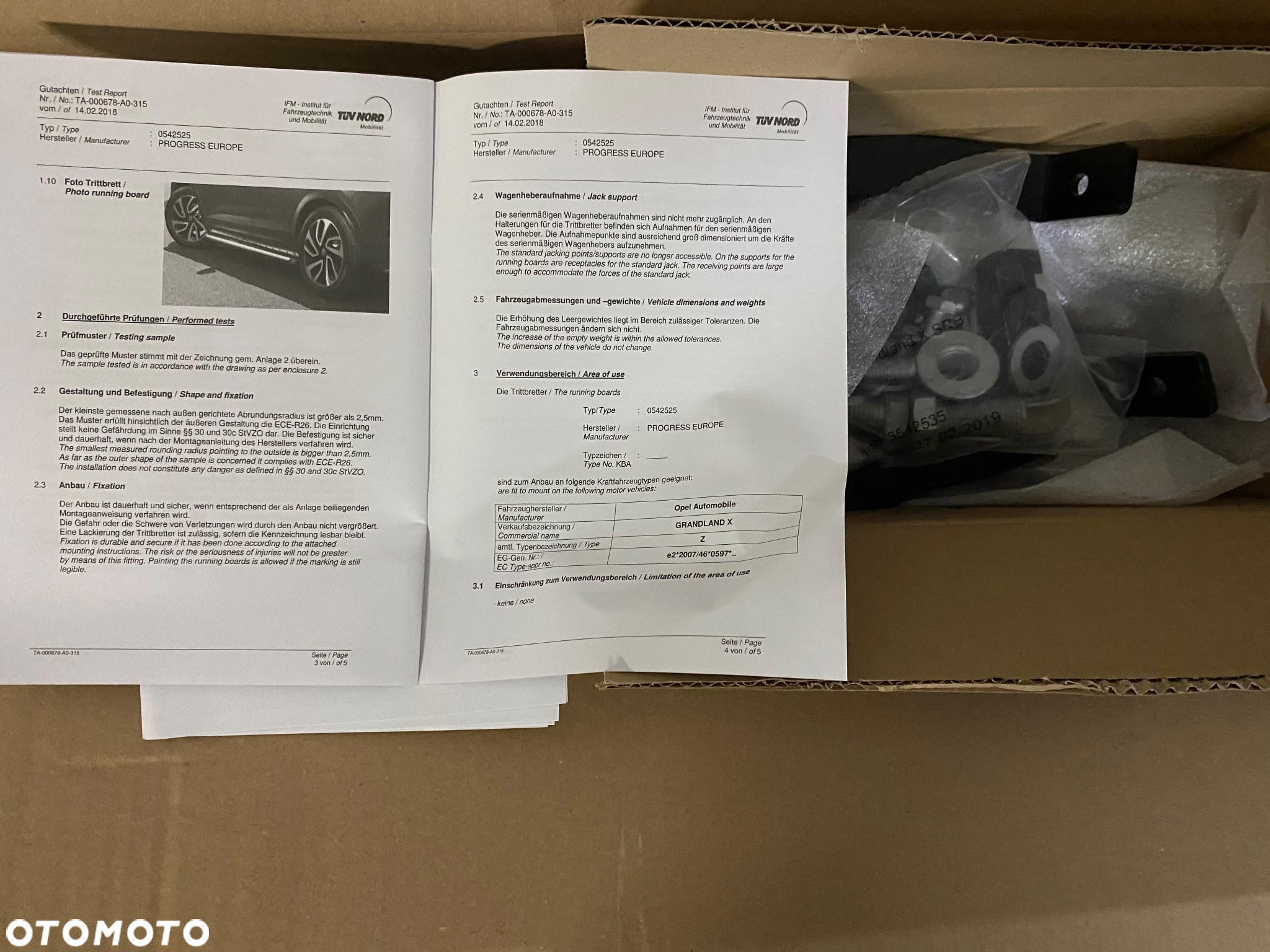Opel Grandland x  progi stopnie kpl - 3