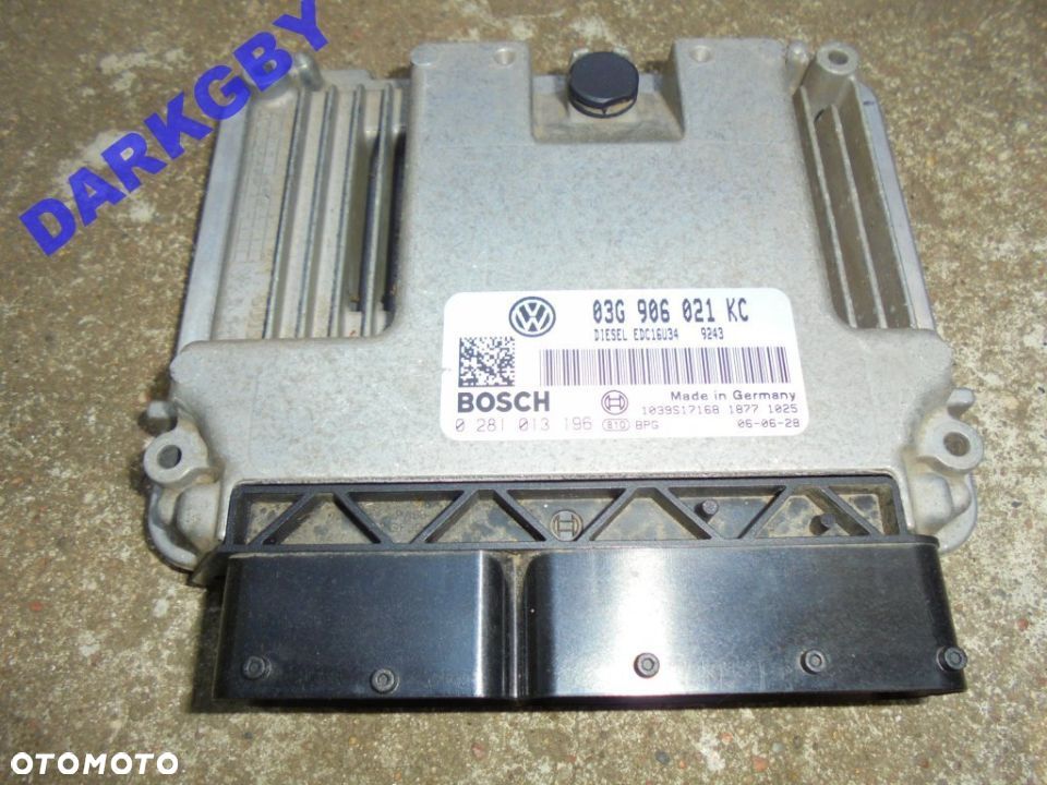 VW AUDI SEAT STEROWNIK SILNIKA 1,9 TDI 03G906021KC 0281013196