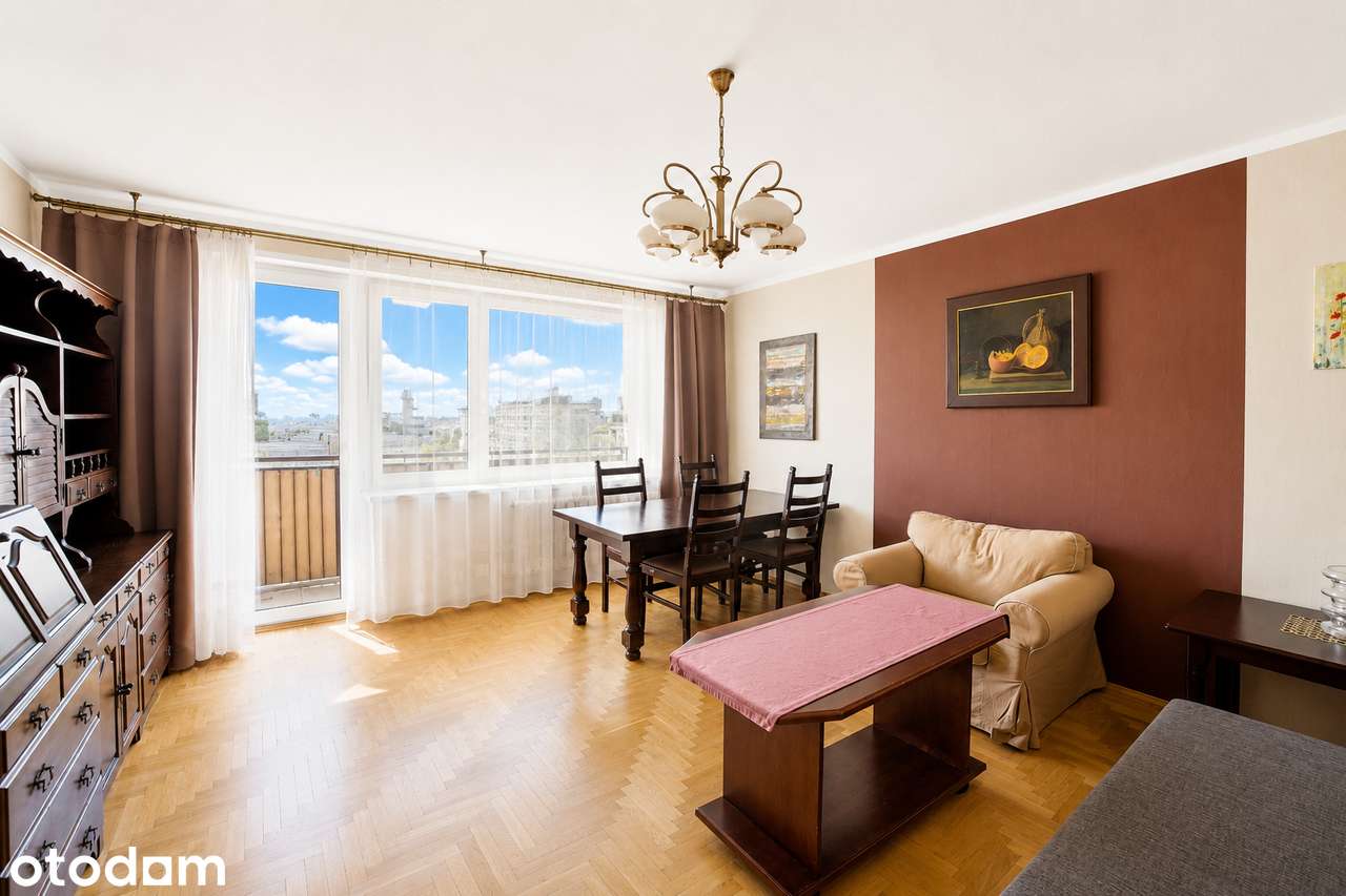 3 pokoje, duży balkon i widok na centrum | 61 m² | 8 min do Metra