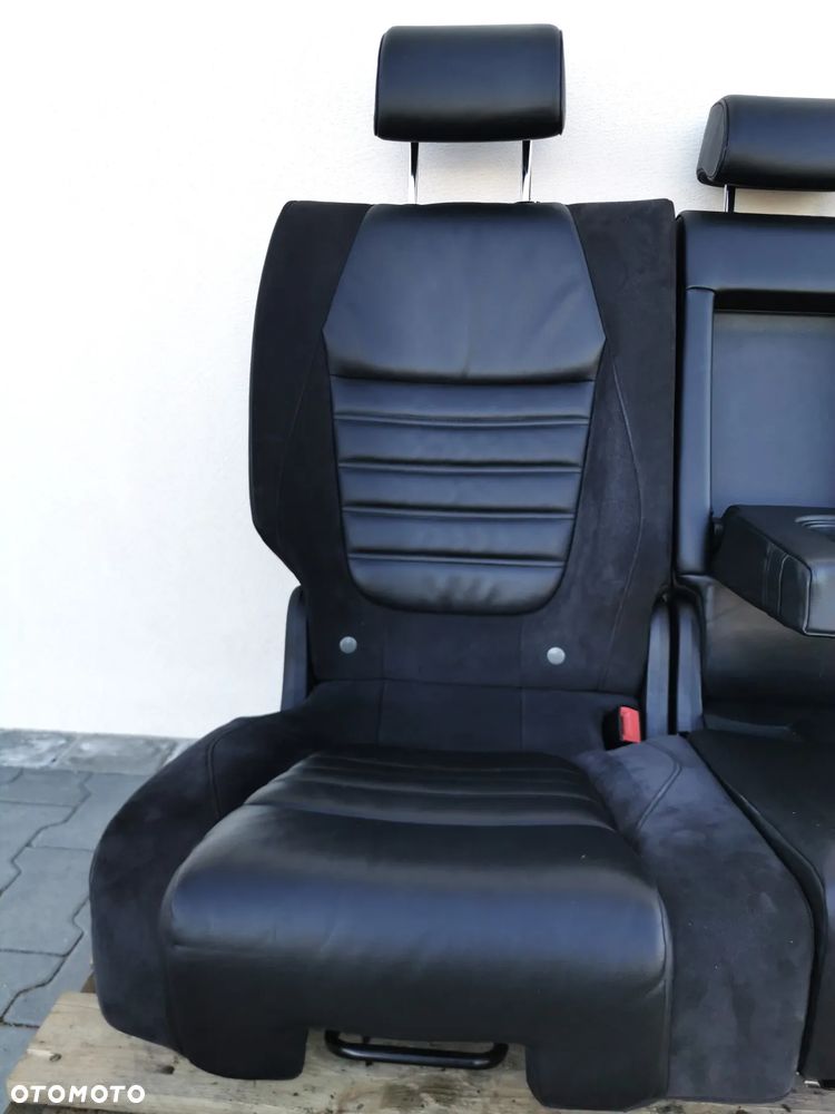 VW TOUAREG II 7P 10-18R KANAPA FOTELE TYL R-LINE KOMPLET SKÓRA CZARNA ALCANTARA - 3