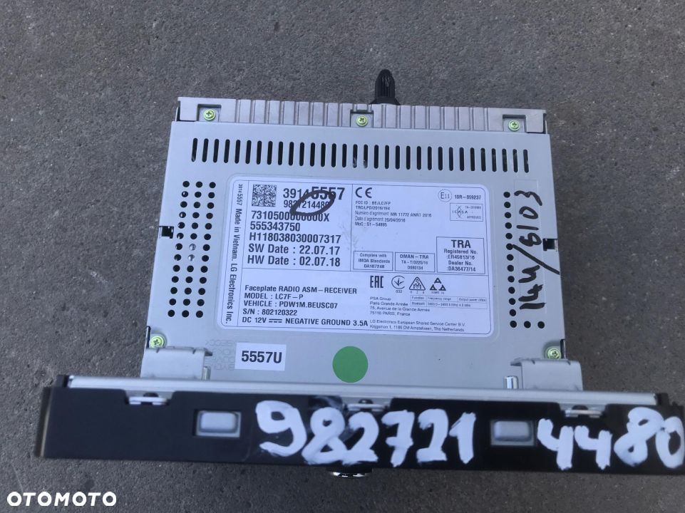 Radio Opel Crossland Corse E Mokka Grandland czytnik nawigacja GPS wyświetlacz 9827214480 555343750 - 2