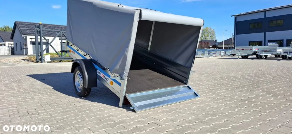 Neptun DOSTAWA Przyczepka 236x129x110cm N7-236 ptw Lekka przyczepa jednoosiowa ze stelażem i plandeką h-110cm! UCHYLNA!GN128 - 3