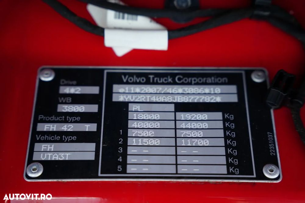 Volvo FH 500 / SISTEM HIDRAULIC / I-SHIFT / 2 REZERVORE DE COMBUSTIBIL / JANTE DIN ALIAJ / EURO 6 - 38