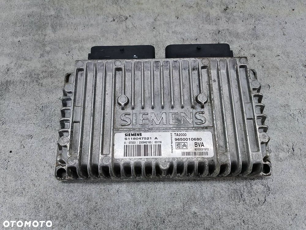 STEROWNIK SKRZYNI BIEGÓW CITROEN C3 I 9650010680 S118047521A 1.4 i 8V - 1