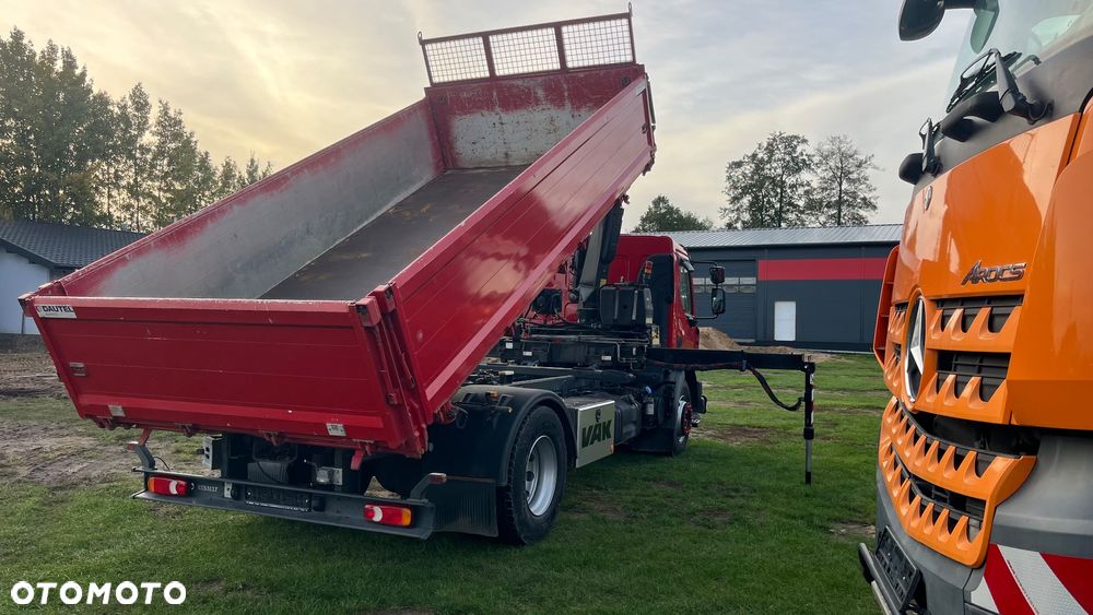 Renault Midlum 18 Dmc Hds Fassi 120 XP Sterowanie Radiowe 5-6 funkcja wyjście na rotator + Wywrotka Dautel Stan Wzorowy Sprowadzona (nie Palfinger Hiab Meiller Kipper Kh Kipper Schwarzmuller) - 9