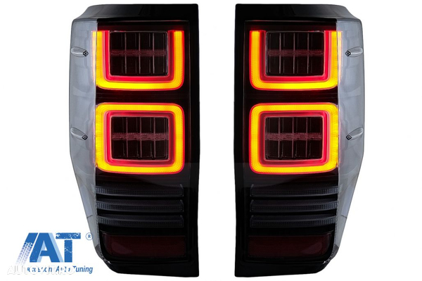 Stopuri LED Ford Ranger (2012-2018) Geam Clar cu Semnal Dinamic