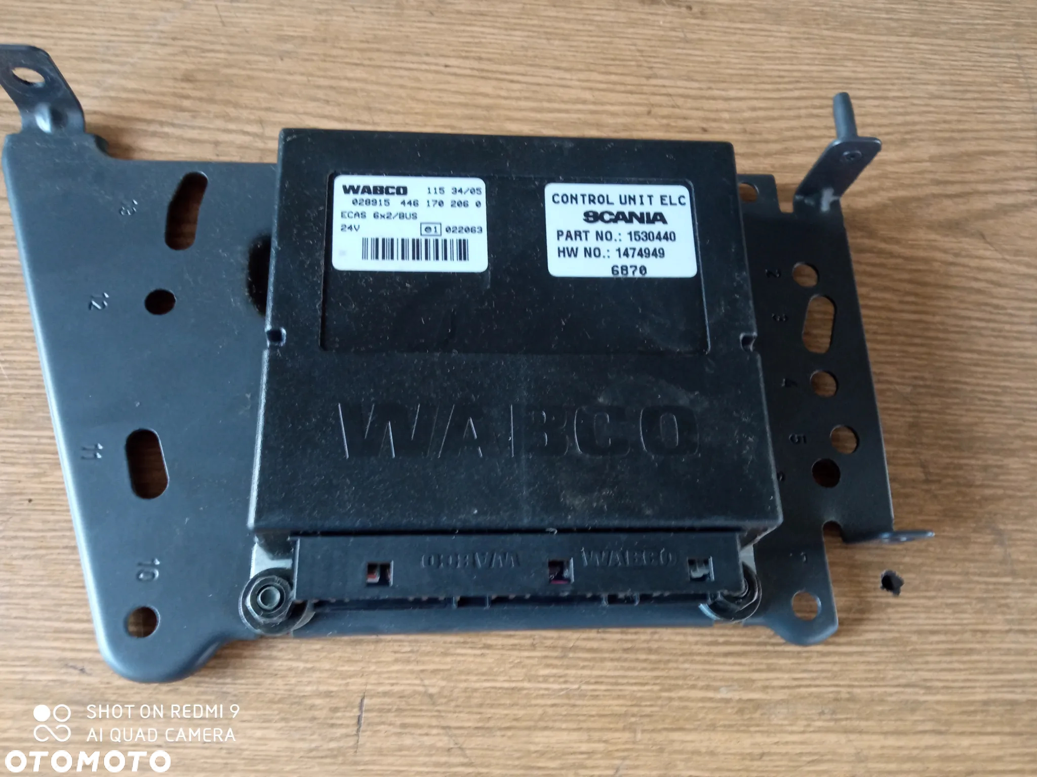 sterownik, moduł ECAS Scania R  1530440 VABCO - 2