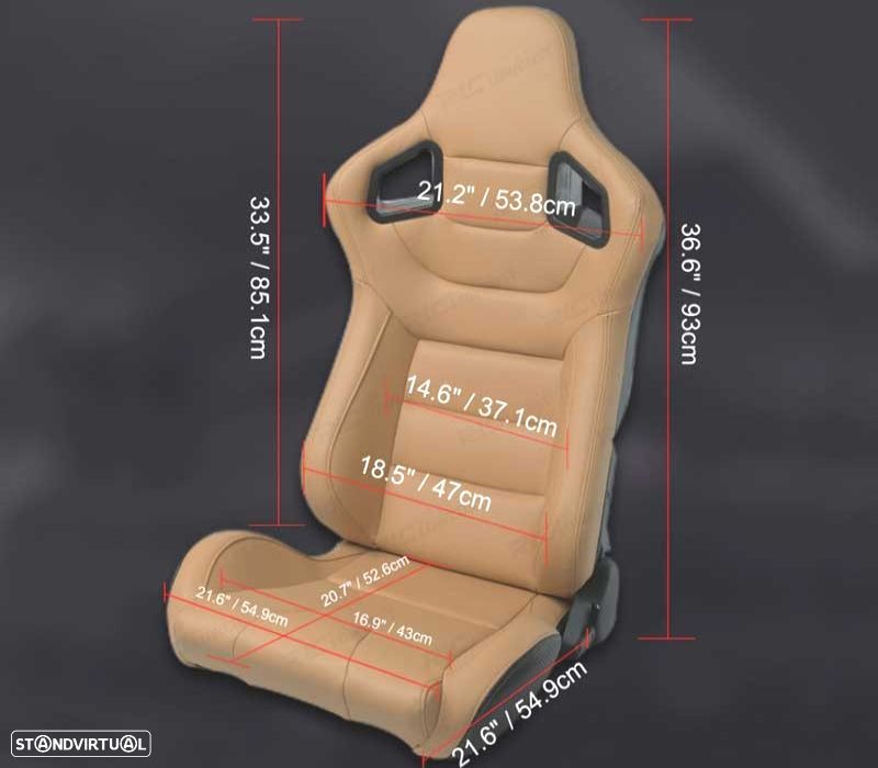 BANCO SEMI BAQUET TIPO RS EM PELE BEGE - 9