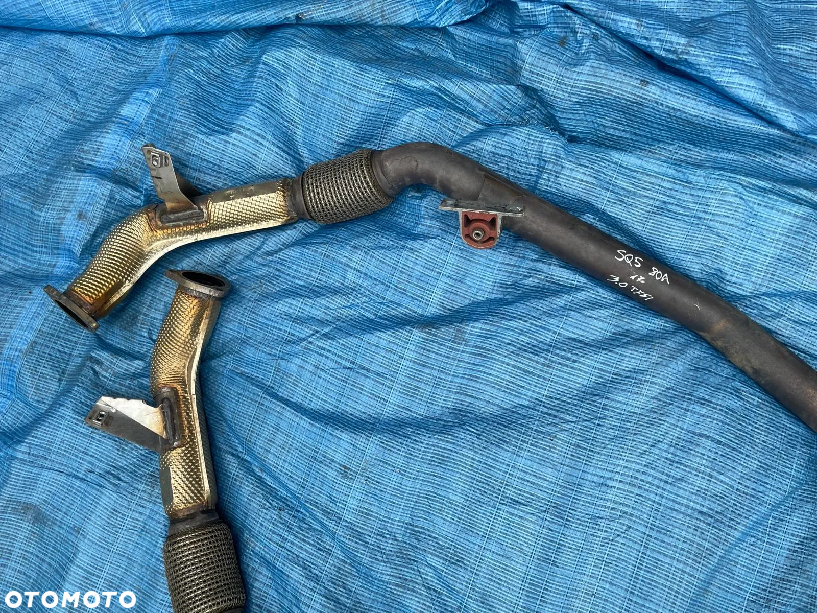 Audi SQ5 Q5 80A 3.0 TFSI / Katalizator Rura Tłumik / Prawa Lewa 80A253211A / ORYGINAŁ - 3