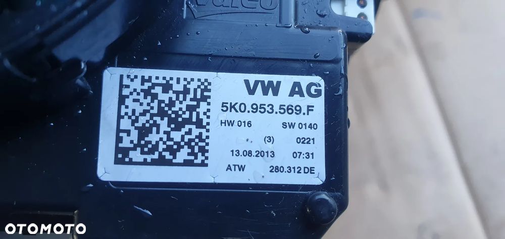 Manetki przełącznik zespolony pająk taśma VW Tiguan I Lift 5K0953569F 5K0953502N 5K0953501AQ - 9