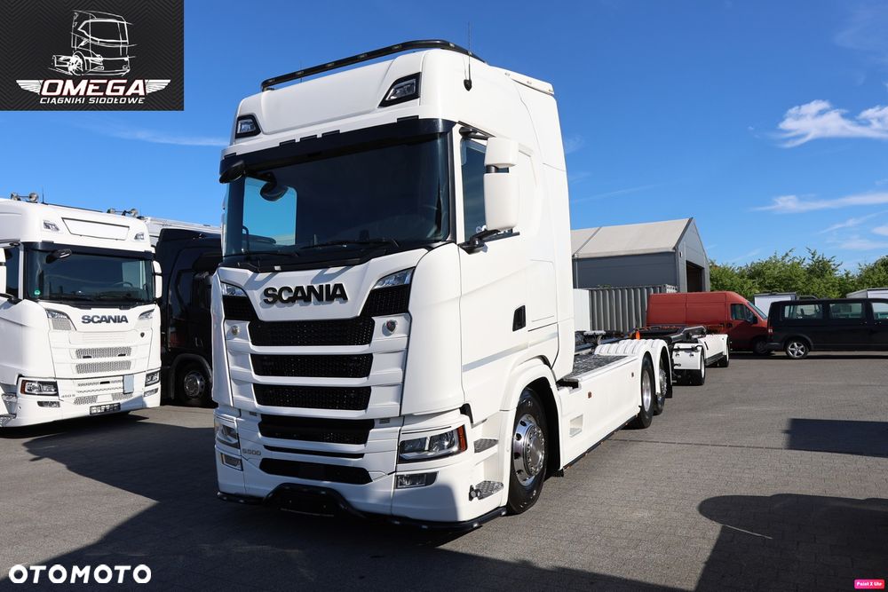 Scania S 500 Hakowiec + przyczepa // Oś skrętna // MEILLER // Klima postojowa / - 1