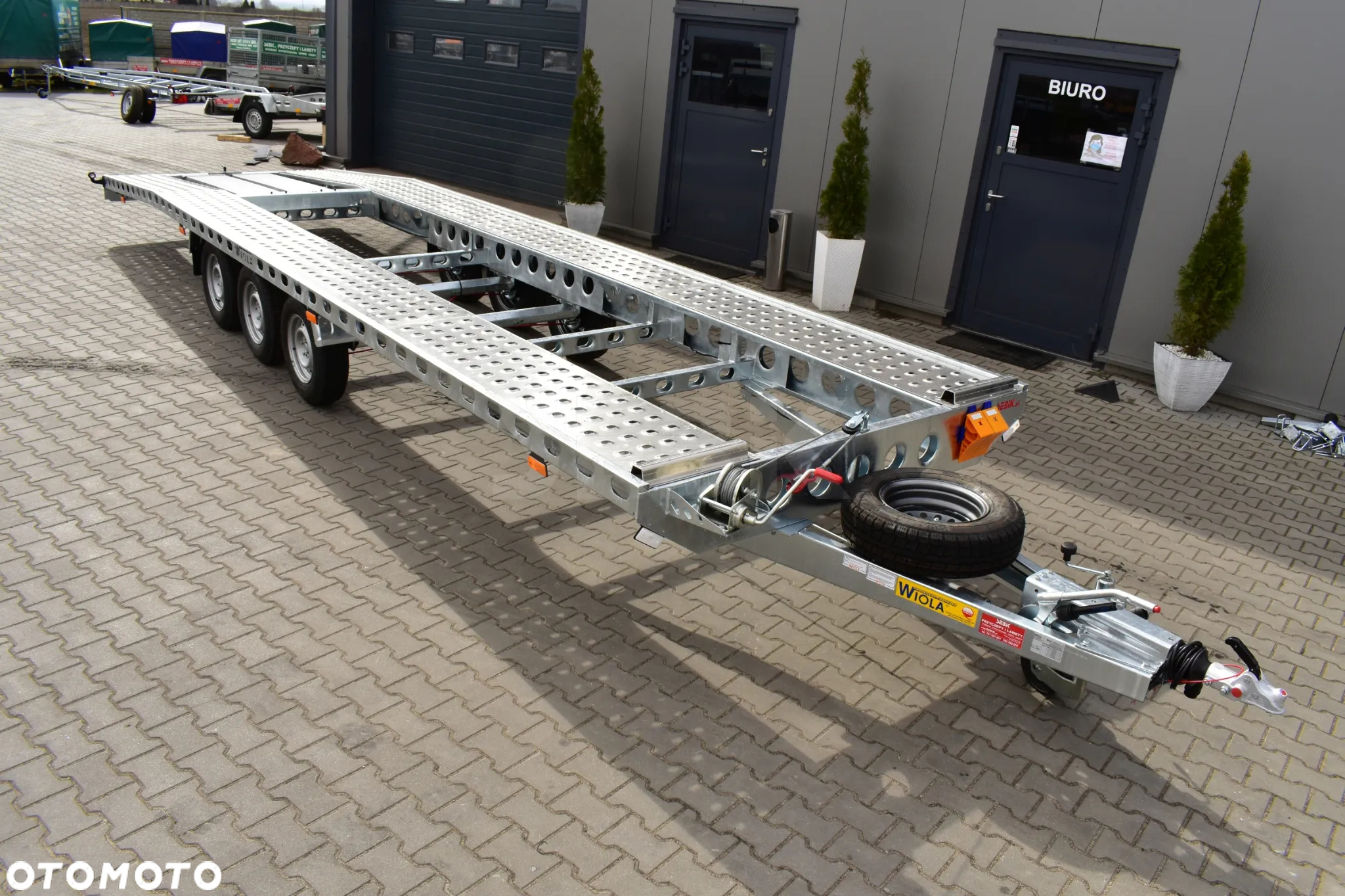 Wiola SUPER LEKKA LAWETA NA DWA AUTA DMC. 3500 KG. - 4