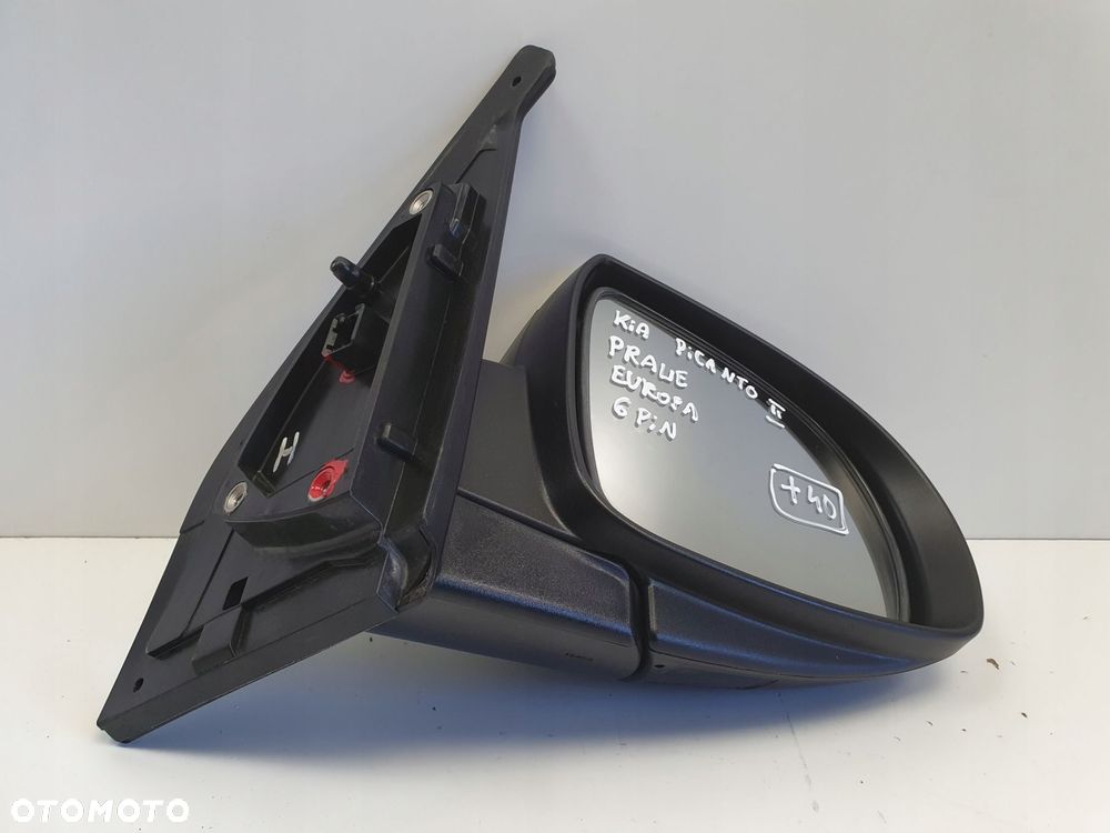 LUSTERKO Kia Picanto II 11-17r PRAWE PASAŻERA europa 6 pin pinów - 8