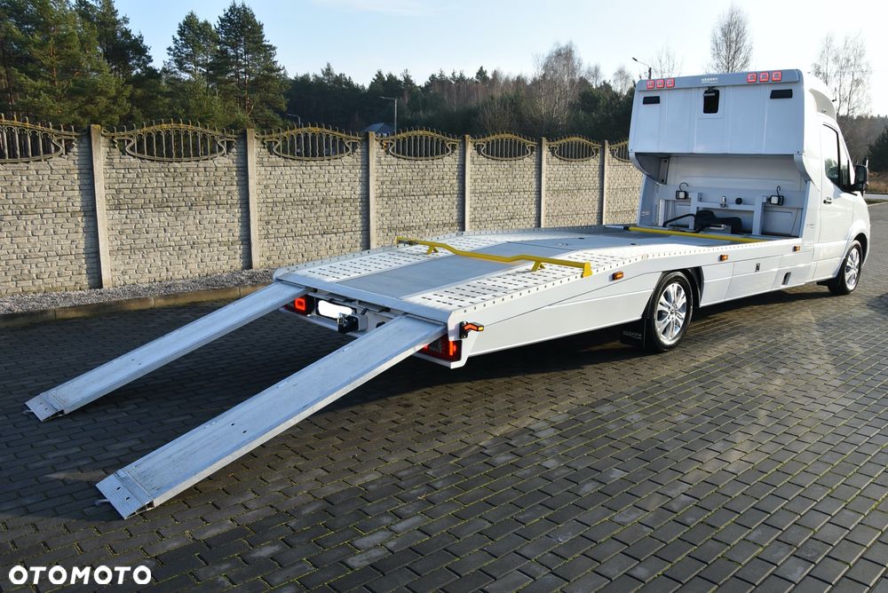 Mercedes-Benz SPRINTER 2022 / ZABUDOWA KEGGER LOW RACE + / AUTOLAWETA / HAK / 3.0 V6 AUTOMAT / DUŻY MBUX / KAMERA COFANIA / SYPIALKA SPOJKAR / PODUSZKI TYŁ / UNIKAT / STAN FABRYCZNIE NOWY - 15