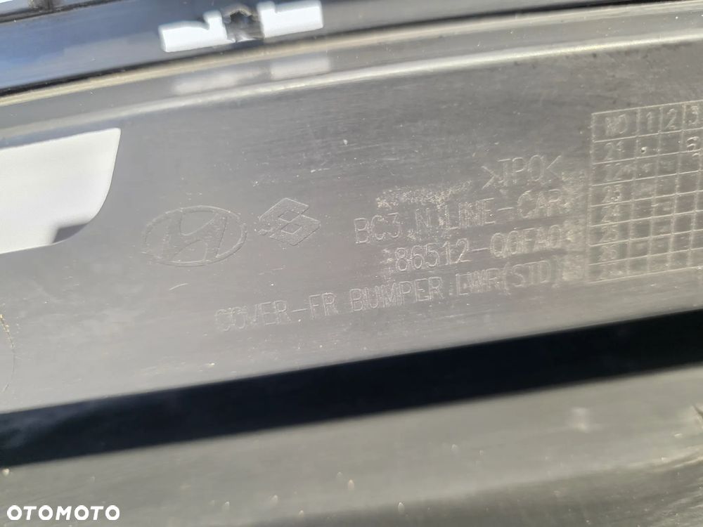 HYUNDAI i20 N i20N N-LINE III 21- SPOJLER / DOKŁADKA POD ZDERZAK PRZEDNI PRZÓD NR 86512-Q0FA0 NR AUKCJI NZ1994 - 17