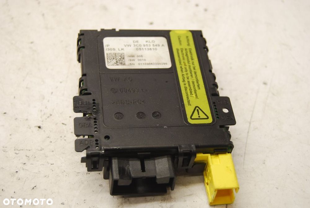 MODUŁ CZUJNIK KĄTA SKRĘTU 3C0953549A VW PASSAT B6 - 3