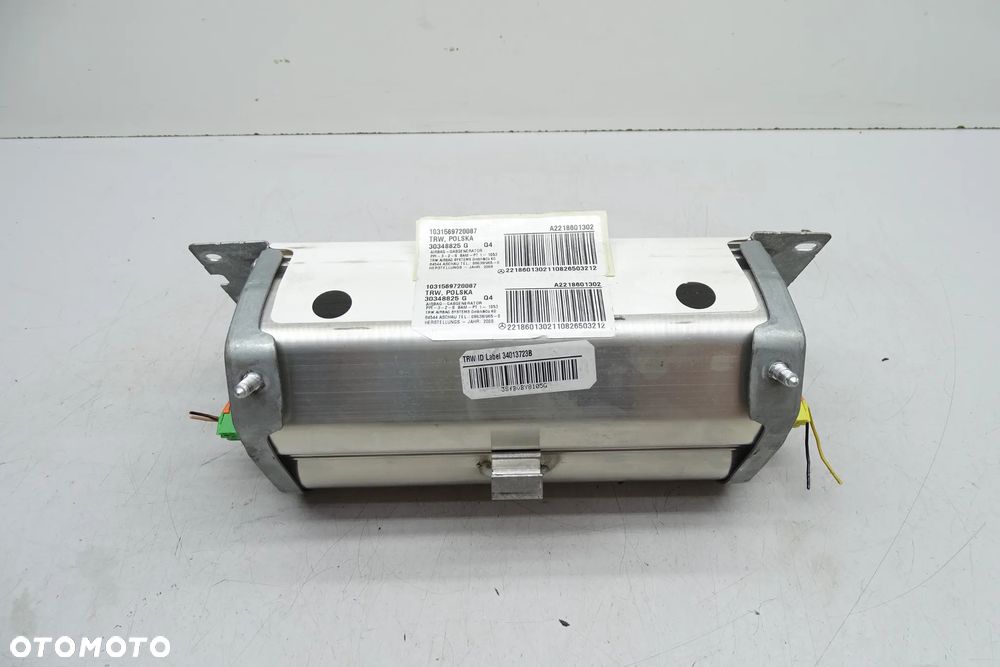 MERCEDES S KLASA W221 Poduszka Powietrzna Przednia Przód Pasażer AIRBAG 2218601302 - 2