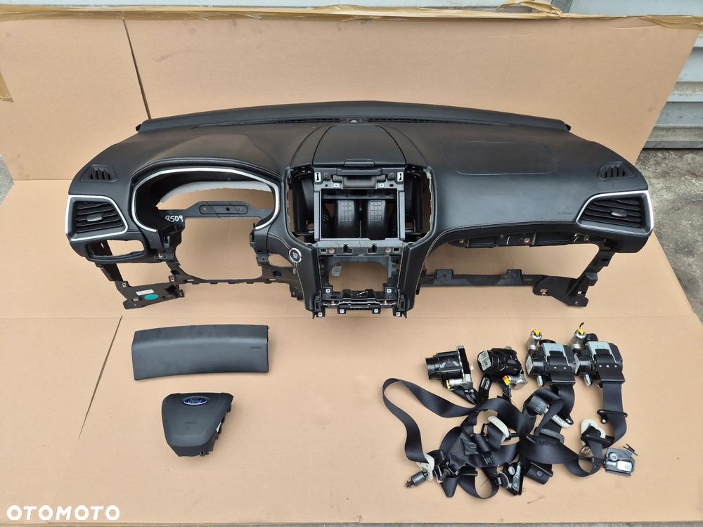 FORD EDGE MK2 LIFT VIGNALE SKÓRA SZYTA NIĆ 2019-KONSOLA PODUSZKI PASY ZESTAW KOMPLET ORYGINALNY IDEALNY - 1