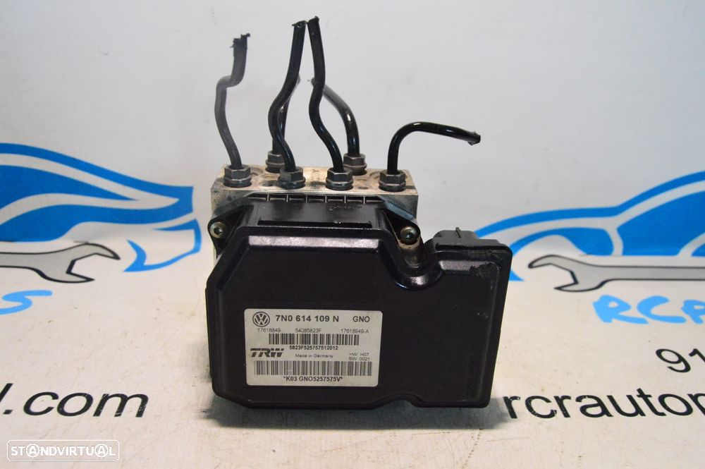 ABS MODULO BLOCO HIDRAULICO TRW VW VOLKSWAGEN SEAT 7N0614109N 7N0614109 17618849 54058523F 54058523 17618949A 17618949 VW VOLKSWAGEN SHARAN 7N2 2.0 TDI 140CV CFF CFFB - 5