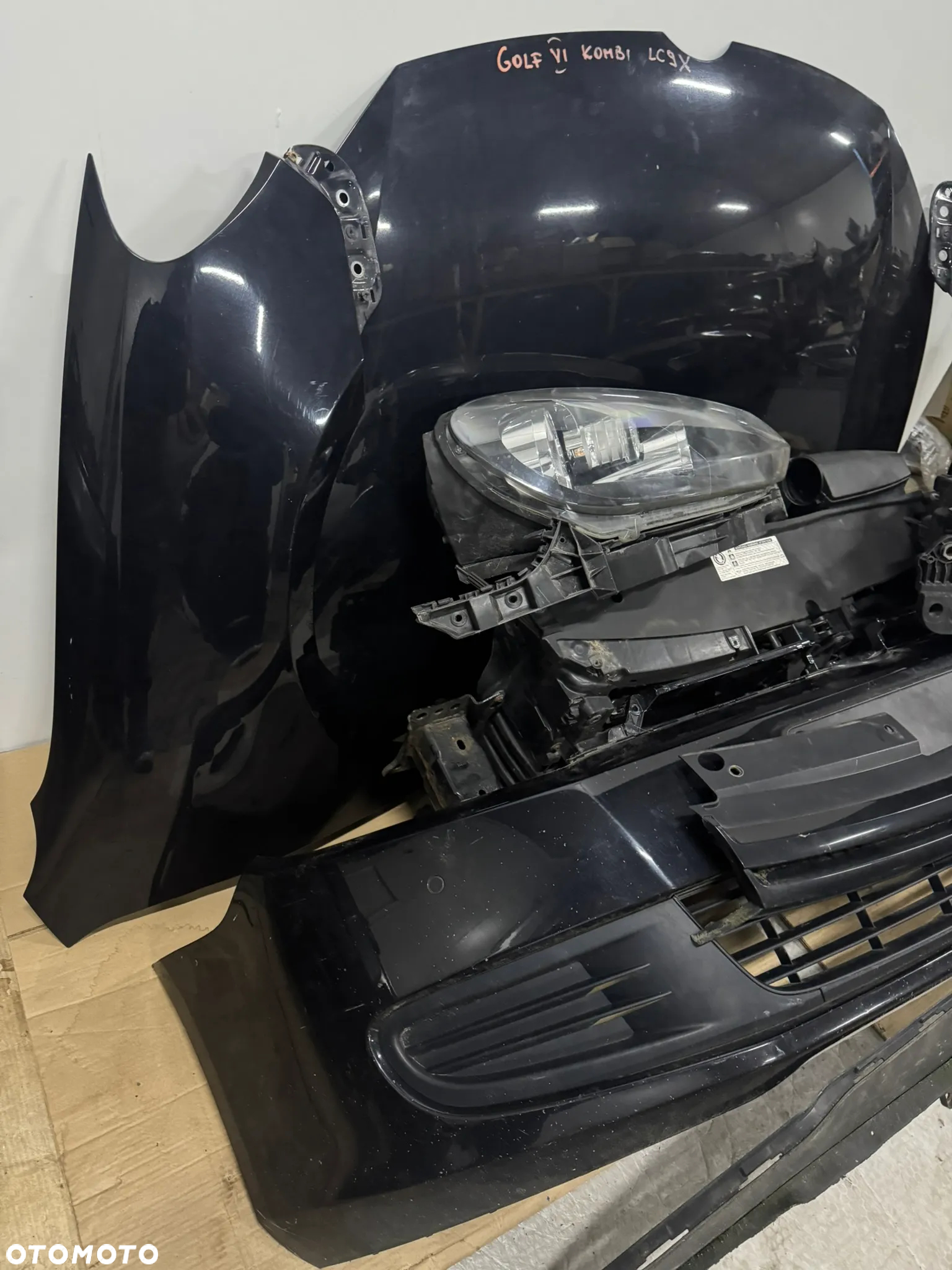VW Golf 6 VI Kombi zderzak przód maska błotnik lewy prawy pas przedni lampy LC9X - 2