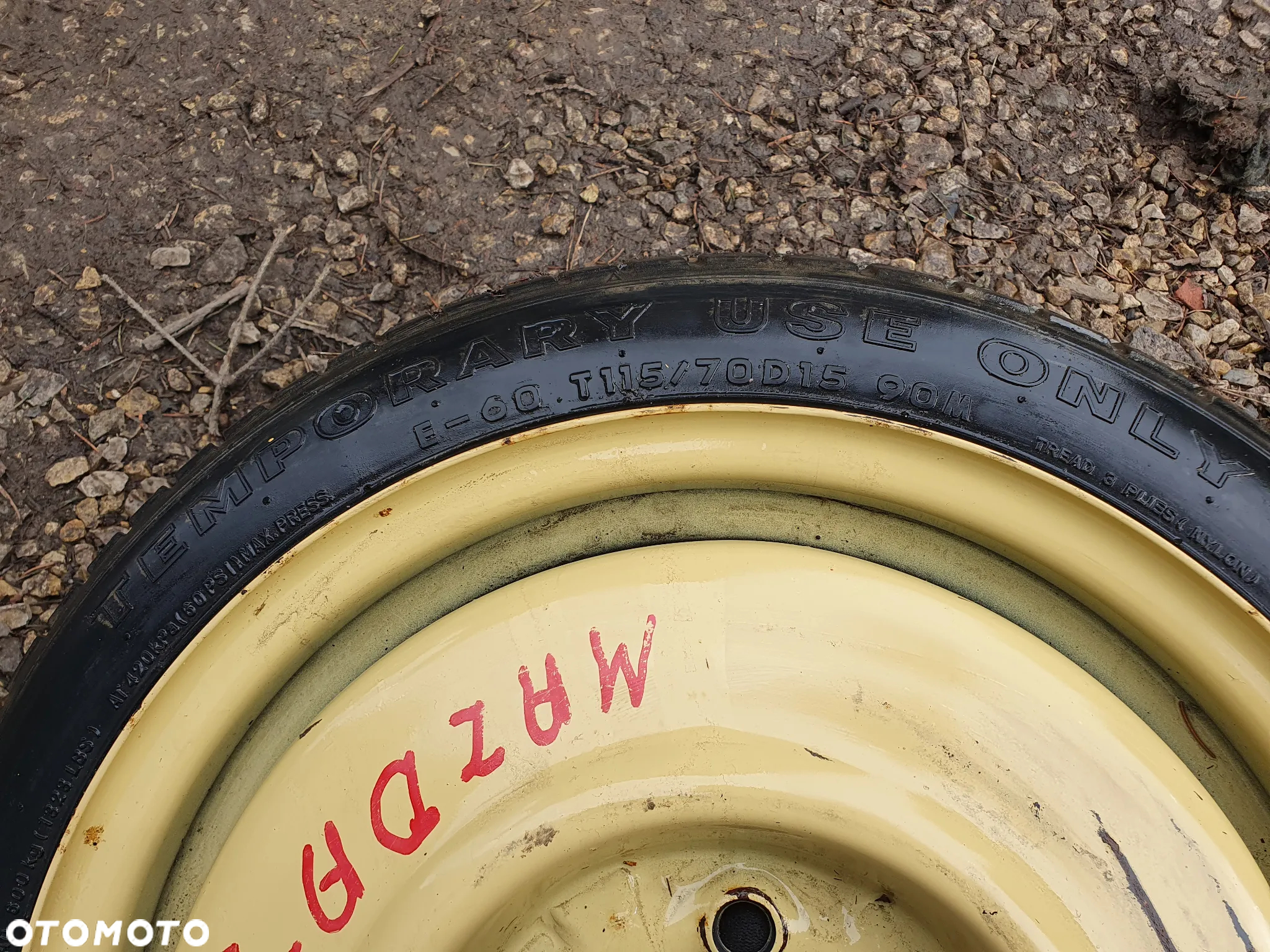 MAZDA 3 6 KOŁO DOJAZDOWE 14 5x114.3 115/70/R14 POSIADAM 3SZT - 4