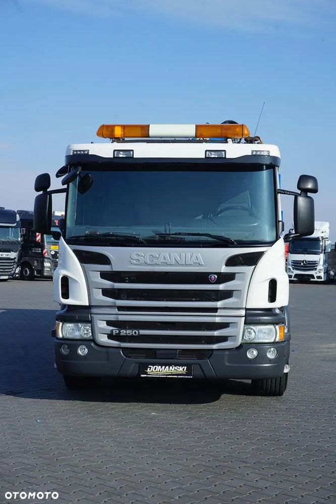 Scania / P 250 / ACC / SKRZYNIOWY + HDS + WINDA / PALFINGER PK 12 002 - EH B / WYSIĘG 10 M - 14