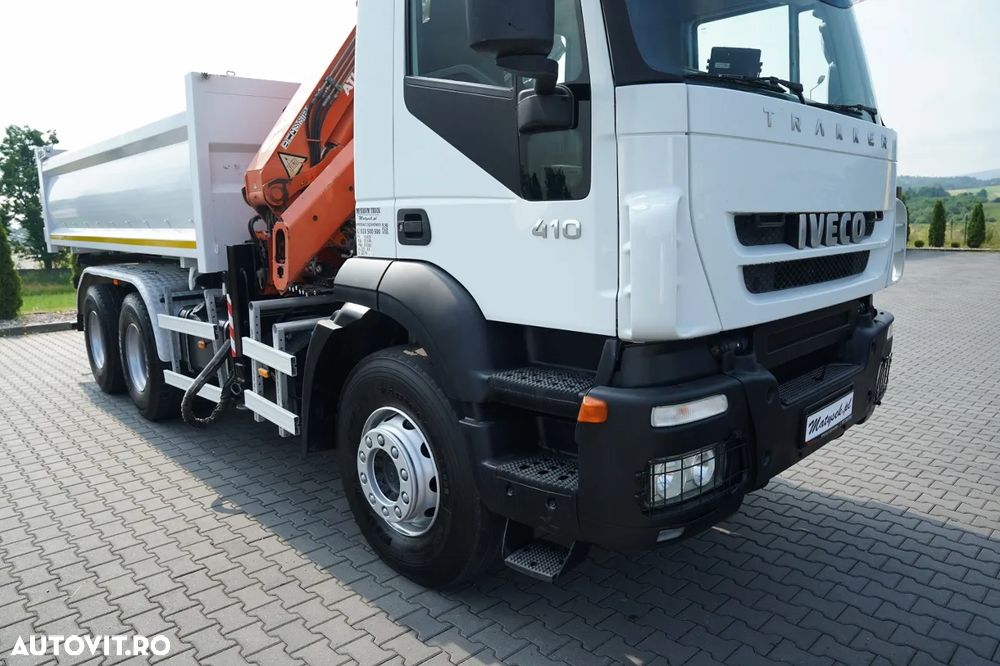 Iveco TRAKKER 410 / 6X4 / 2 PAGINI ATLAS 125.2 BASCULATOR + HDS / HYDROBRAD / ROTATOR / MANUAL / EURO 5 EEV / - 16