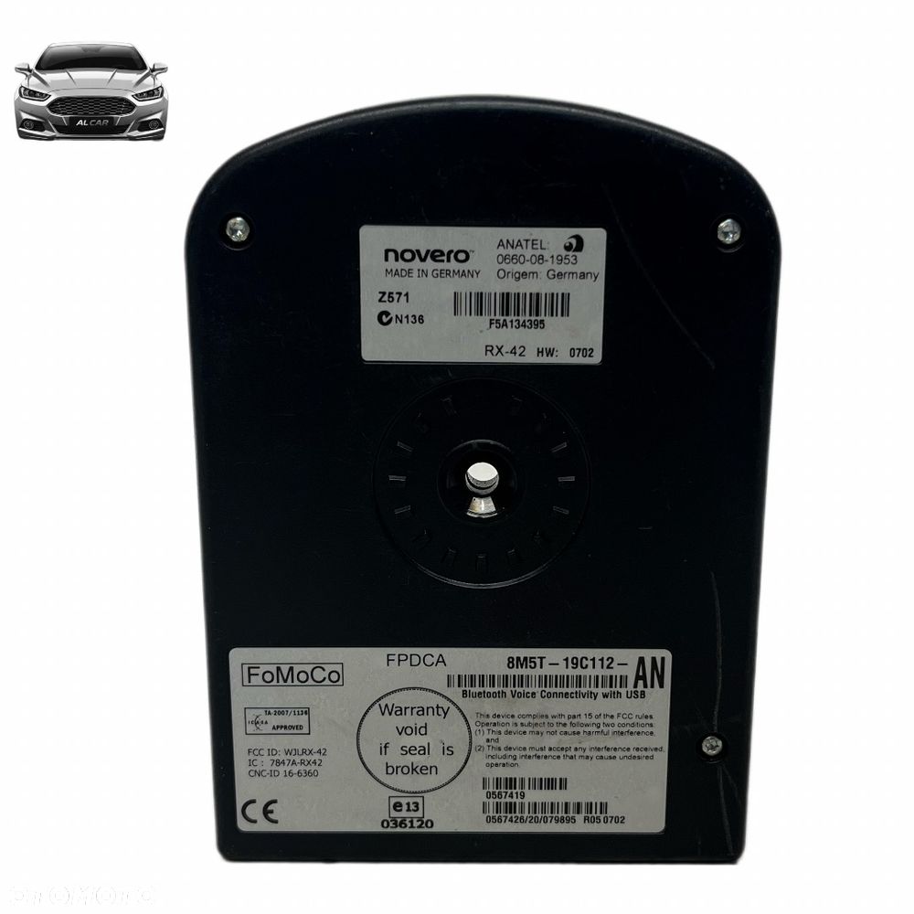 MODUŁ STEROWNIK BLUETOOTH MONDEO MK4, S-MAX MK1, FOCUS MK3 8M5T-19C112 - 2