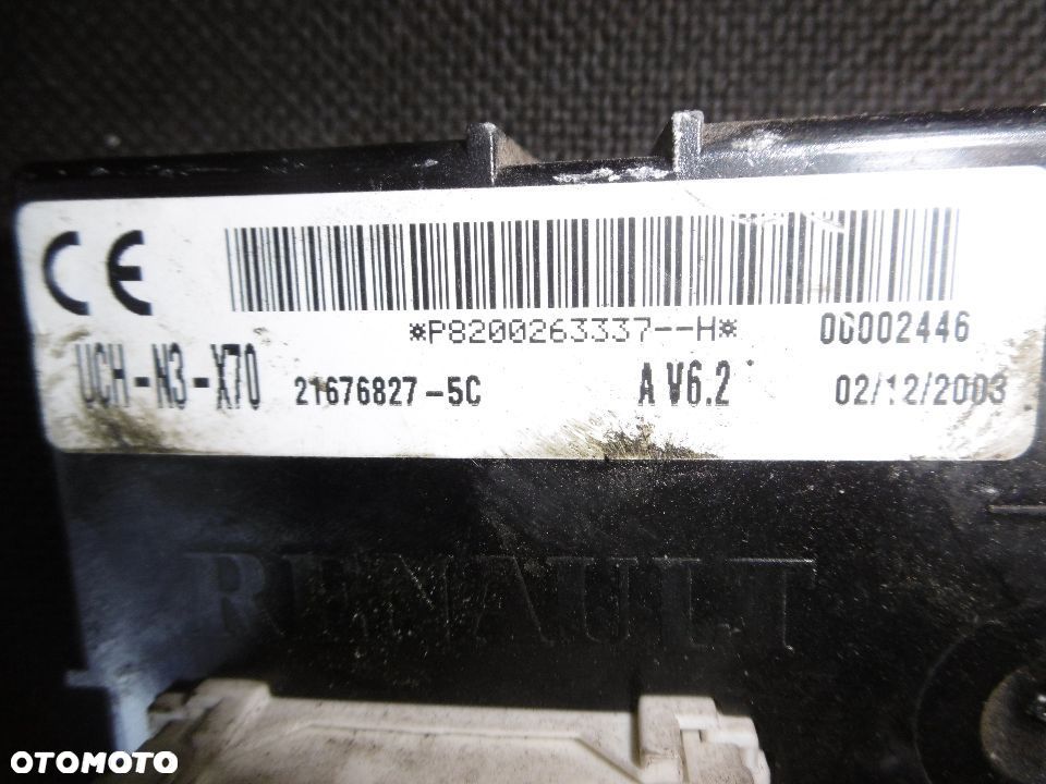 RENAULT MASTER 2.5 DCI OPEL MOVANO STEROWNIK MODUL UCH-N3-X70 P8200263337 - 2