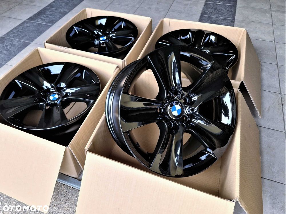 Alufelgi 17 Czarne BMW 5x120 5 F10 3 E46 E90 F30 F31 X1 E84 X3 E83 F25 Oryginalne ! 838# - 2