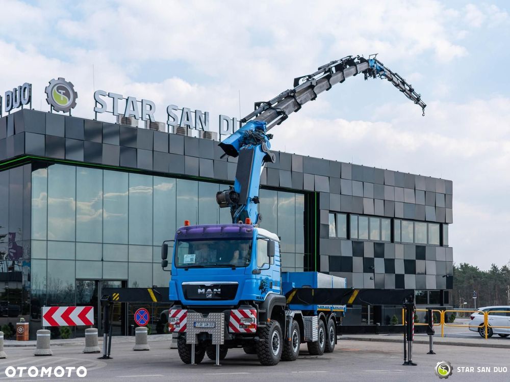 MAN TGA 41.480 8x8 PALFINGER PK 100002 HDS Żuraw Fly Jib Wciągarka - 9