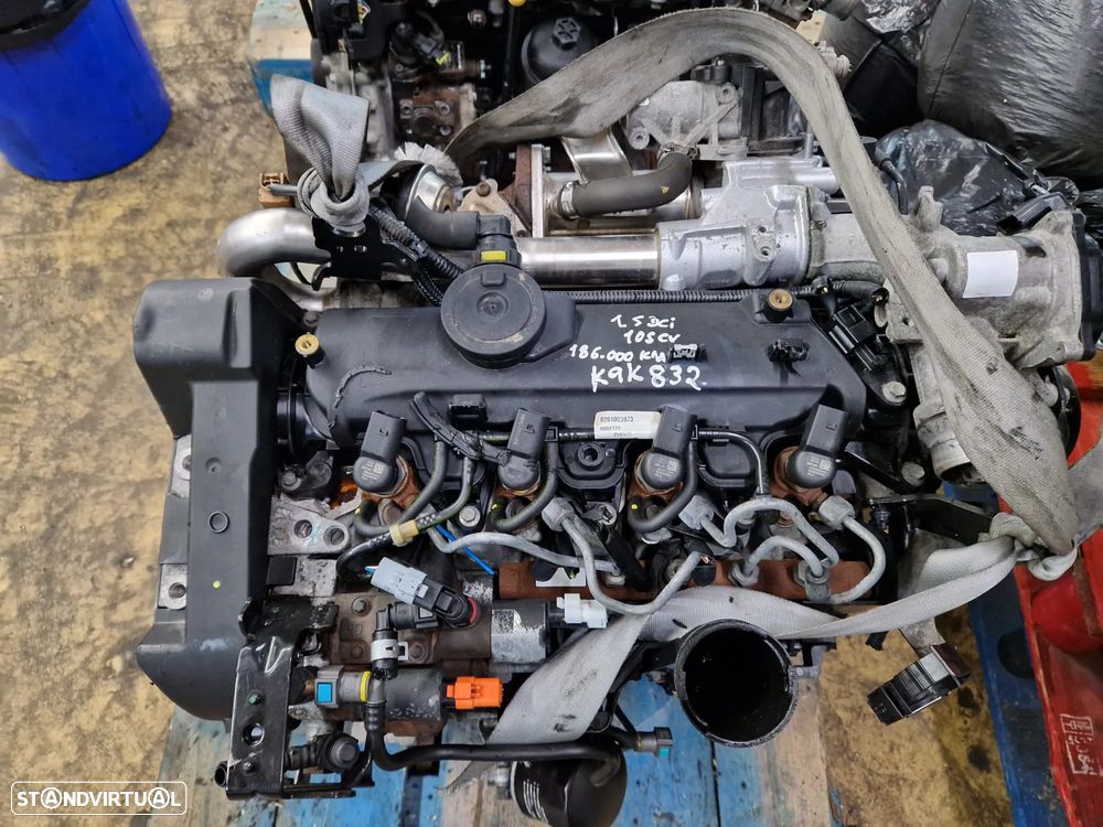 Motor usado K9K832 RENAULT SCENIC III 3 1.5 DCI 105CV MEGANE K9KG832 K9K - 1
