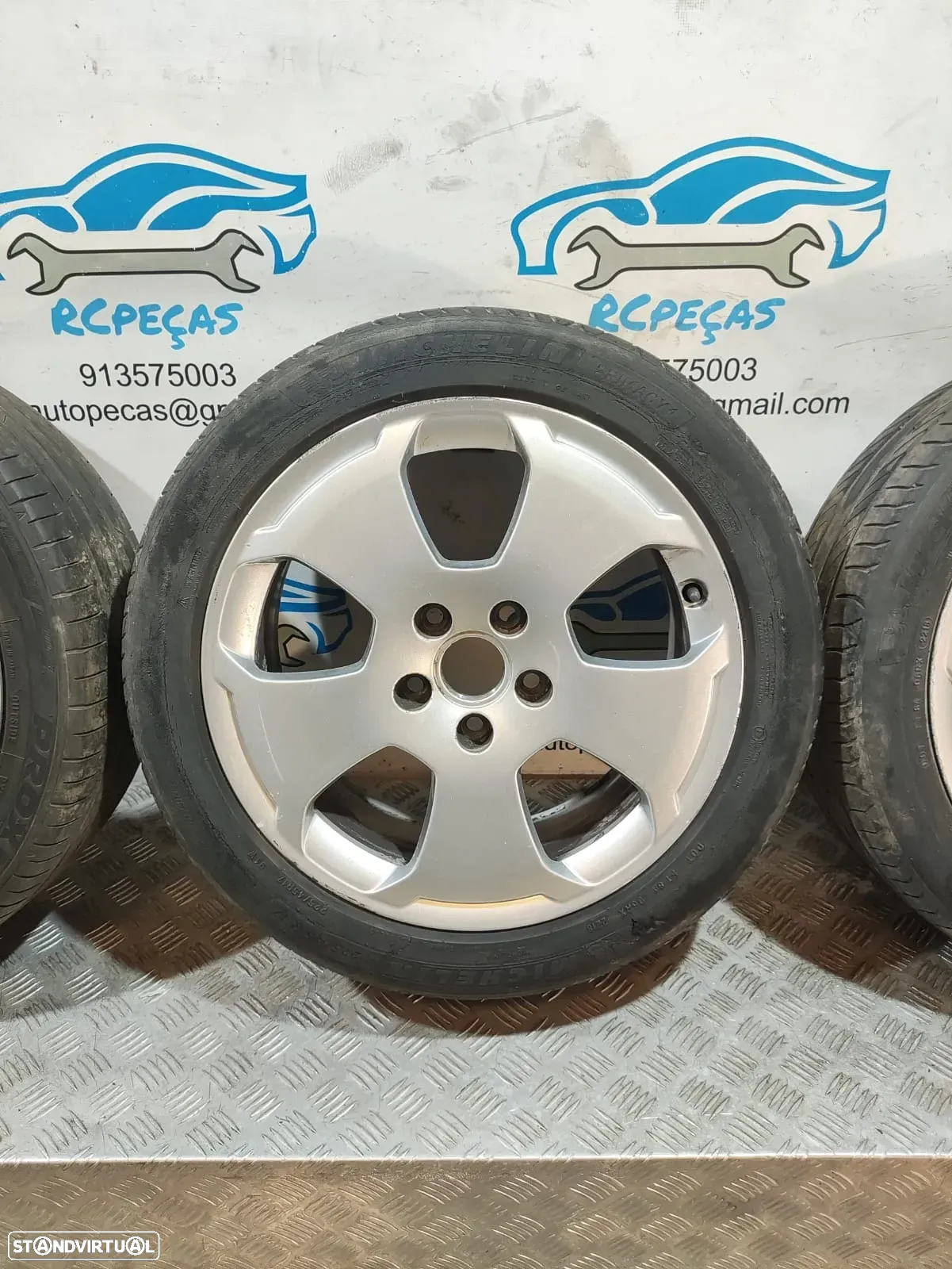 Jantes 17" Audi - A3 - ORIGINAIS - 7.5J | ET56 | 5x112 - 17 Polegadas | 8P0601025C | Jante | 5 x 112 | 225 45 17 | Pneus - 9