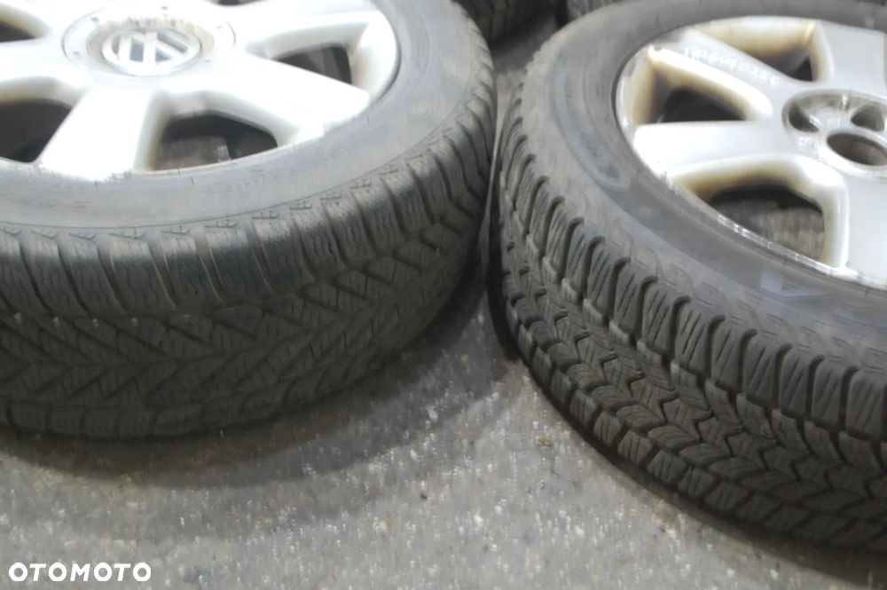 KOŁA FELGI ALUMINIOWE + OPONY ZIMOWE 1T0601025C 5X112 ET50 6.5J 205/55R16 VW TOURAN I GOLF V AUDI SEAT SKODA - 6