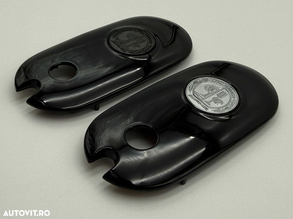 Capac Cheie Compatibil Mercedes Model nou AMG Affalterbach crom/negru - 1