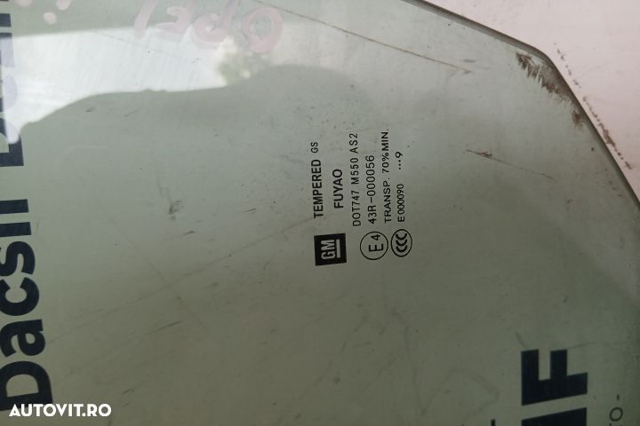 Geam usa fata stanga 43R-000056 43R-000056 Opel Insignia A [2008 - 20 - 2