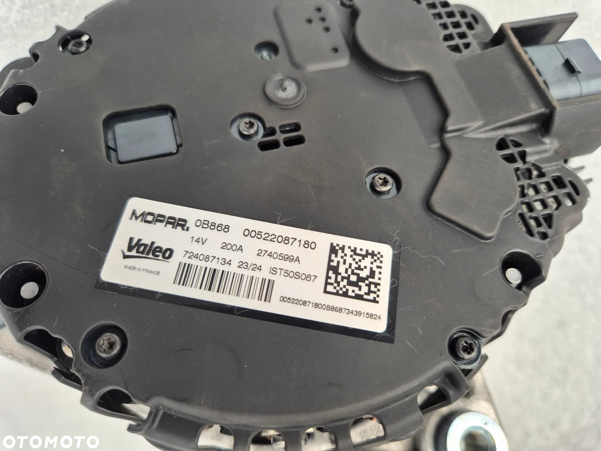 Alternator Fiat  500 Panda Hybrid 1,0 522087180 - 4