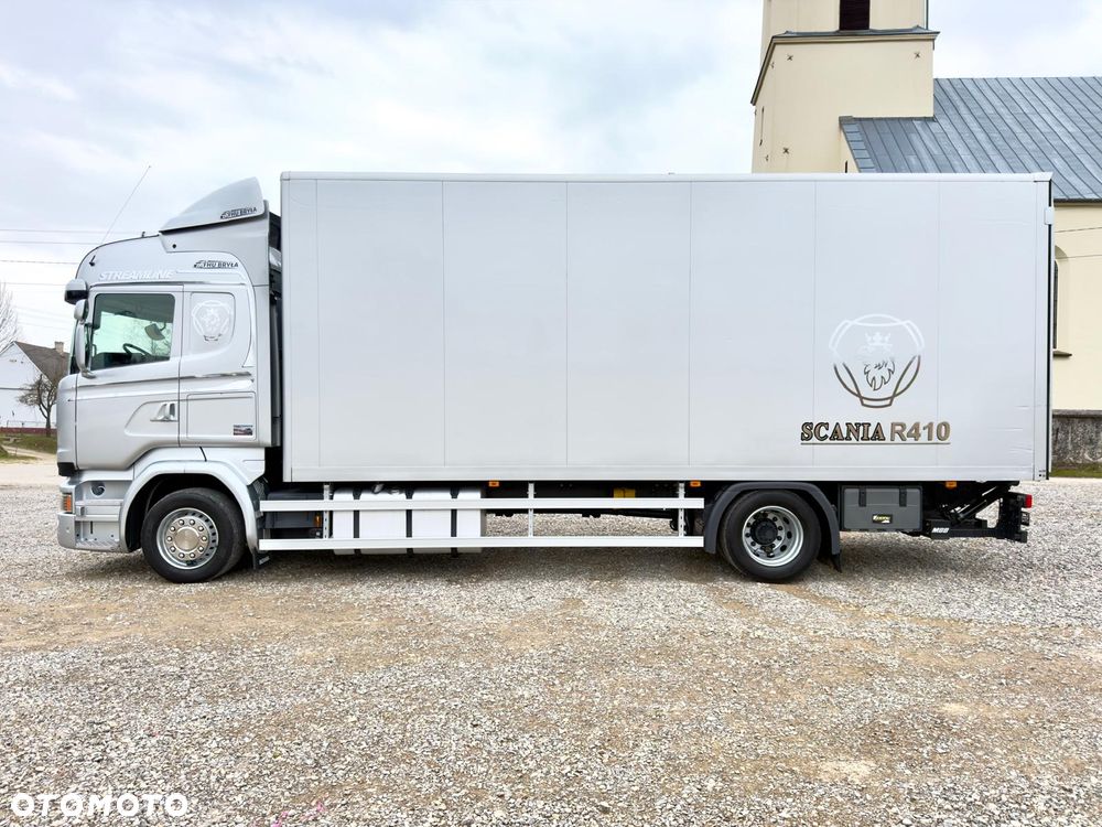 Scania SCANIA R410 / IZOTERMA / KONTENER / SILNIK 6 CYLINDROWY / 13 LITROWY  / KLIMA POSTOJOWA / WINDA / SPROWADZONY / SYPIALKA / AUTOMAT / 18 PALET / E6 / STAN BARDZO DOBRY - 11